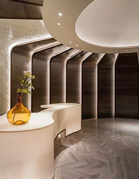 Hotel reception corridor