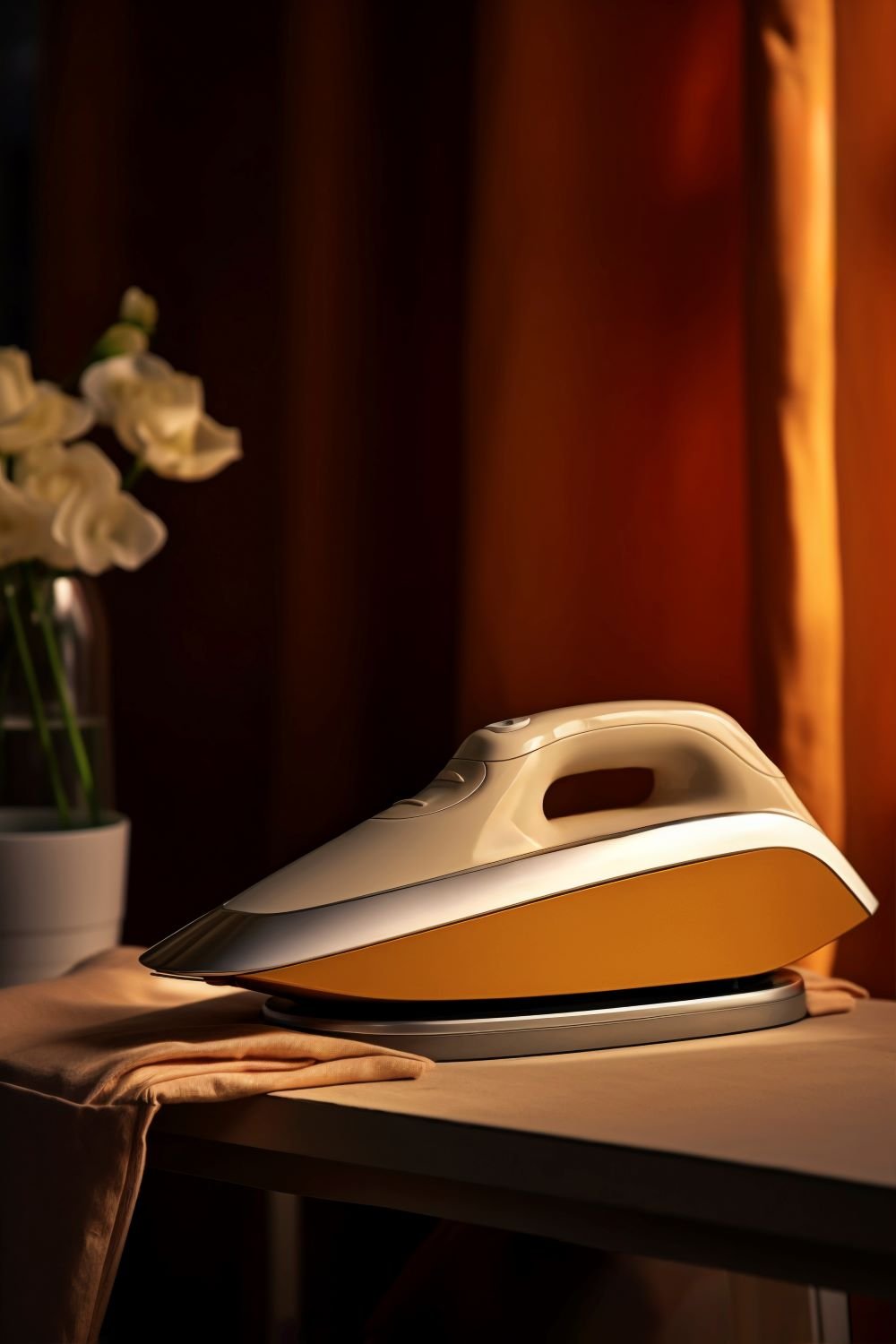 Iron and ironing board