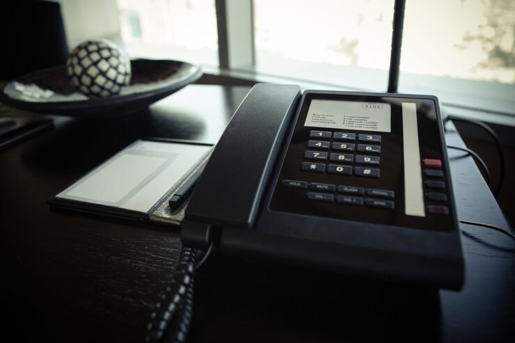 Modern desk telephone