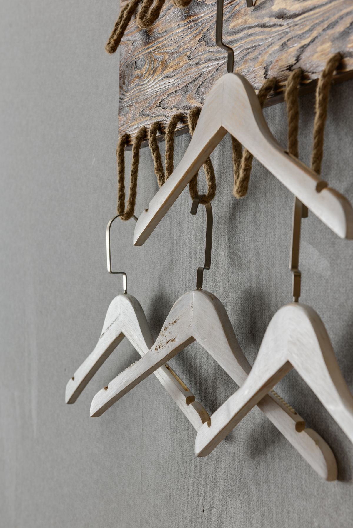 Wooden hanger detail