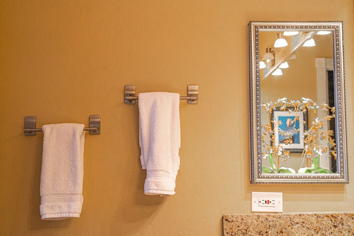 Towel rack alternate angle